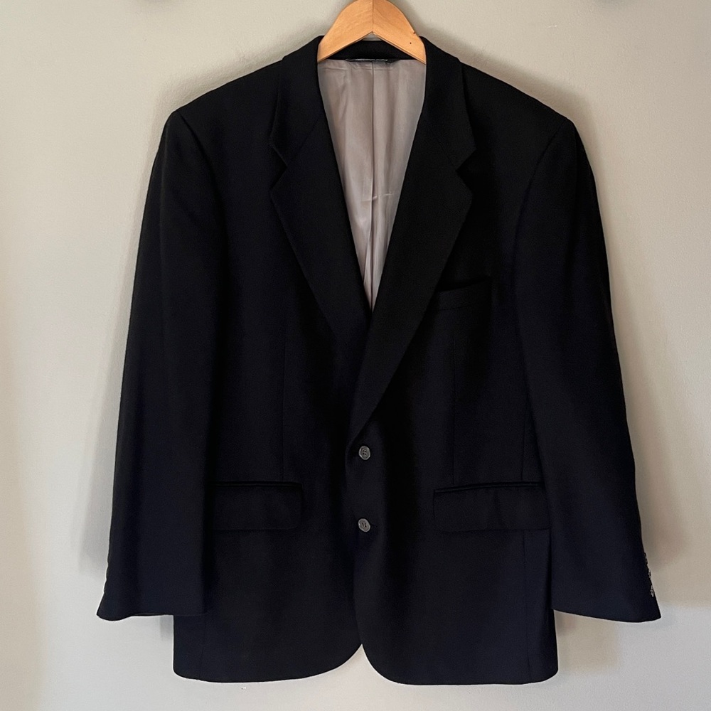 Loro Piana 100% Cashmere Blazer SAKS 5th Ave Black Size 46 **READ description** - Picture 3 of 16